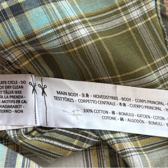 Ariat Atticus Western Shirt Mens Green Plaid Short Sleeve. Size Large. - Picture 13 of 13